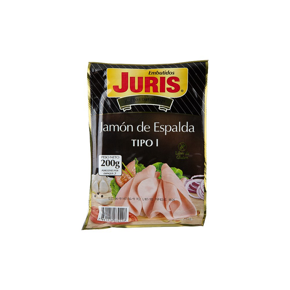 JAMON DE ESPALDA TIPO I JURIS 200 G