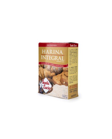 HARINA DE TRIGO FORTIFICADA INTEGRAL SANTA LUCÍA 500 G