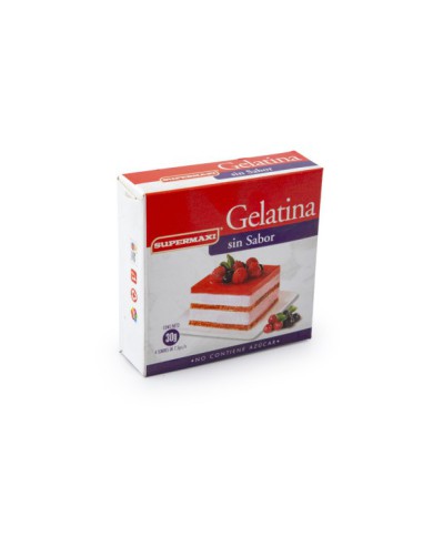 GELATINA SIN SABOR SUPERMAXI 30 G