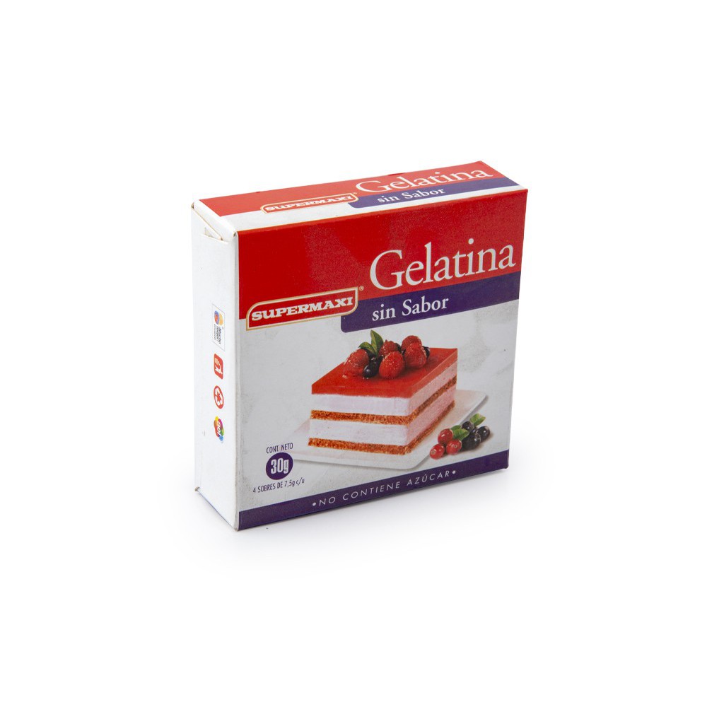 GELATINA SIN SABOR SUPERMAXI 30 G