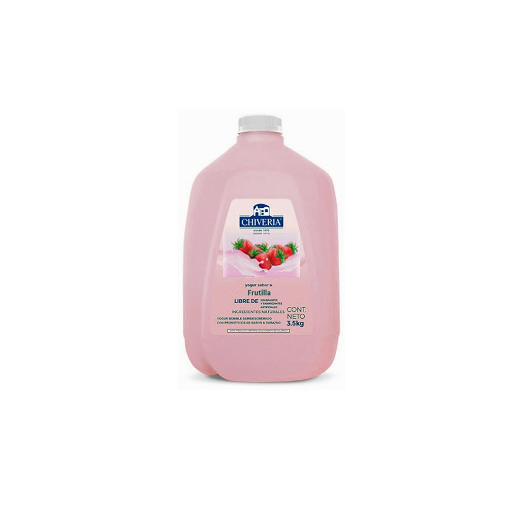 YOGURT DE FRUTILLA CHIVERIA 3.5 KG