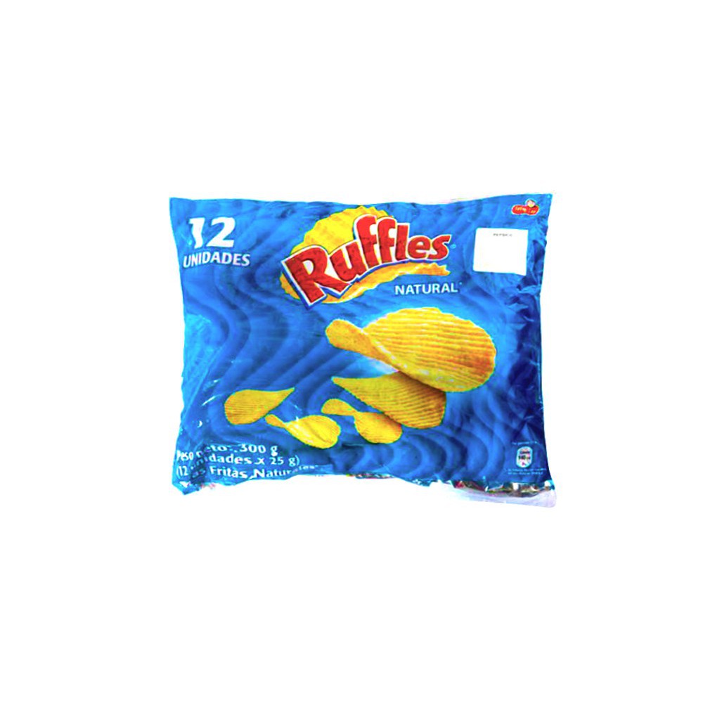 PAPAS RUFFLES NATURALES PACK (12 X 25 G)