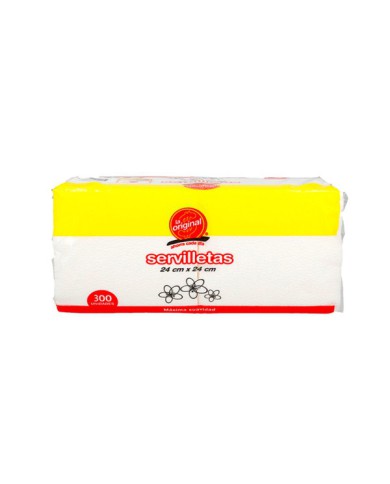 SERVILLETAS LA ORIGINAL (24 X 24 CM) (X 300 UND)