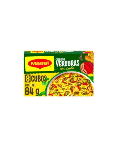 CALDO DE VEGETALES EN CUBO MAGGI 84 G (8 X 10.5 G)