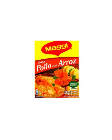 SOPA DE POLLO CON ARROZ MAGGI 60 G