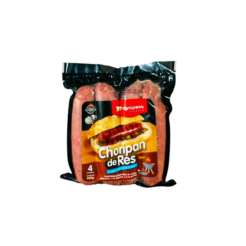 CHORIZO DE RES CHORIPAN ARGENTINO TIPO I AGROPESA CAJA (12 X 360 G)