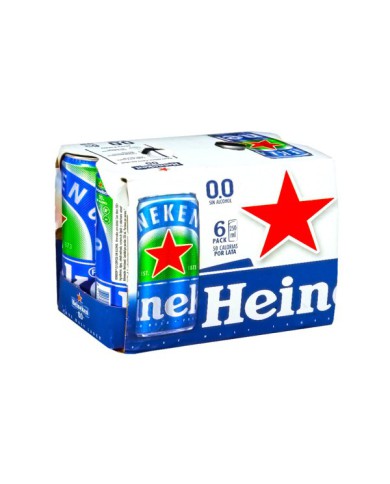 CERVEZA SIN ALCOHOL HEINEKEN LATA PACK (6 X 250 ML)