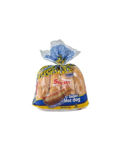 PAN HOT DOG SUPAN 600 G X 8