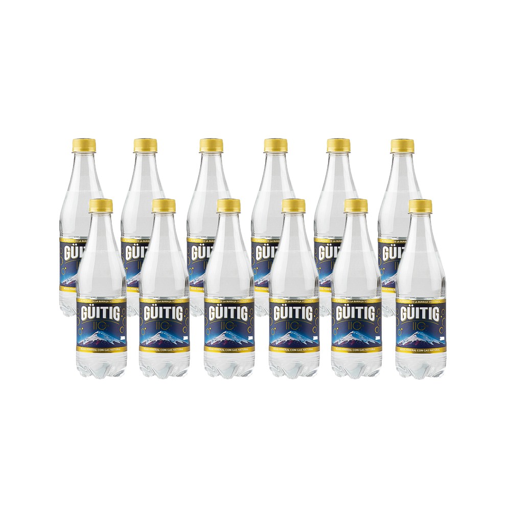 AGUA CON GAS GÜITIG CAJA (12 X 500 ML)