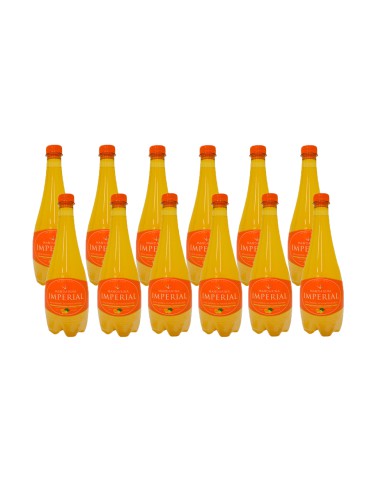 AGUA IMPERIAL MANDARINA PET CON GAS CAJA (12 X 550 ML)