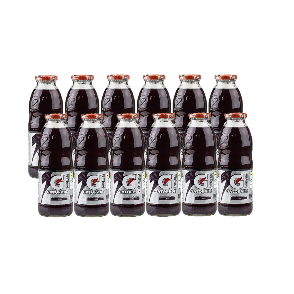 BEBIDA HIDRATANTE UVA VIDRIO GATORADE CAJA (12 X 473 ML)