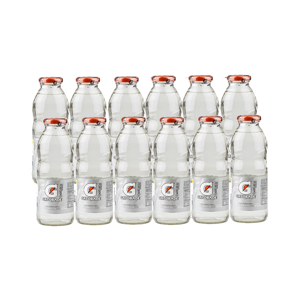 BEBIDA HIDRATANTE APPLE ICE VIDRIO GATORADE CAJA (12 X 473 ML)