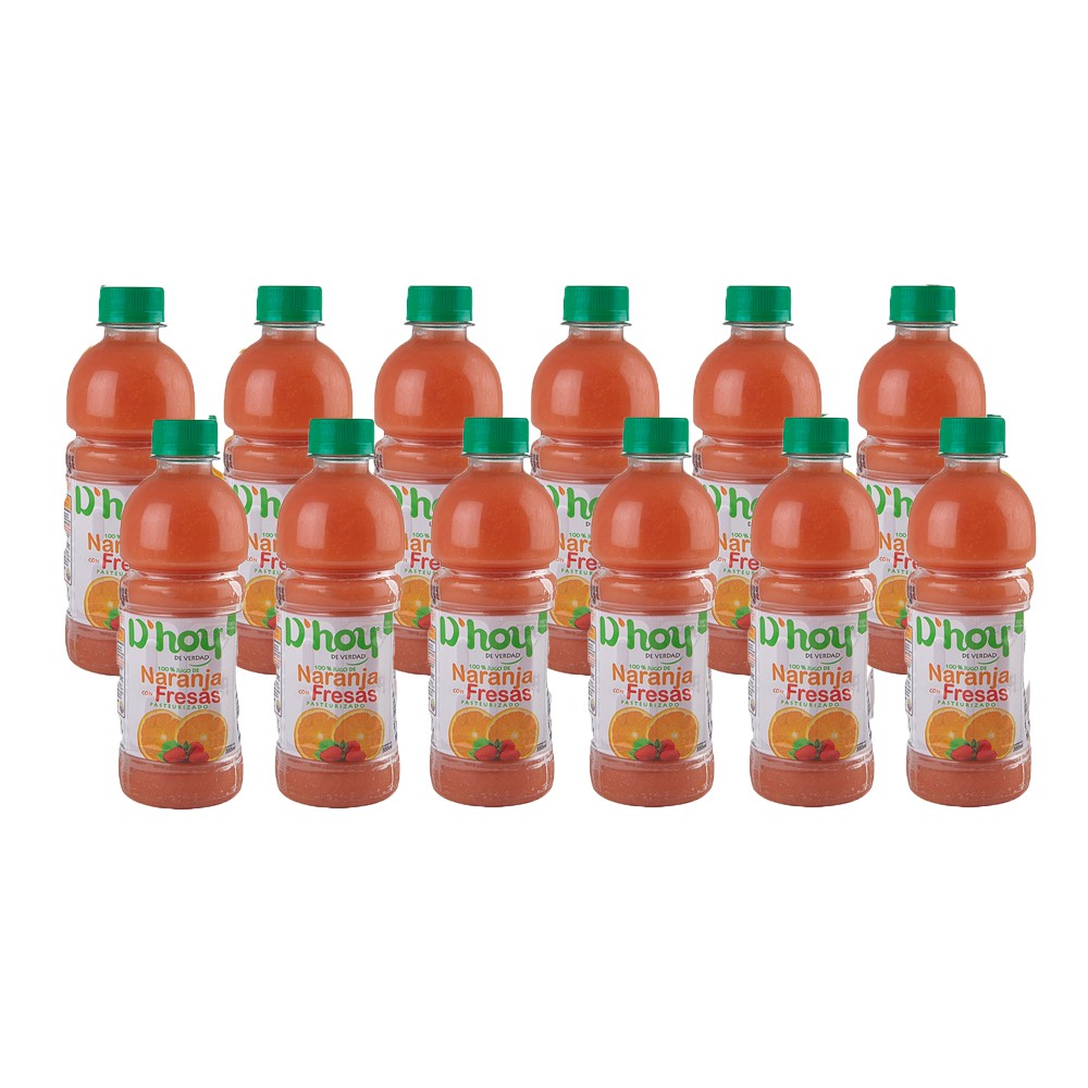 JUGO DE NARANJA/FRESA DHOY CAJA (12 X 355 ML)