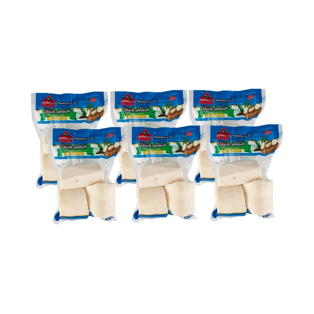 YUCA CONGELADA PELADA FRUTOLAND CAJA (6 X 500 G)