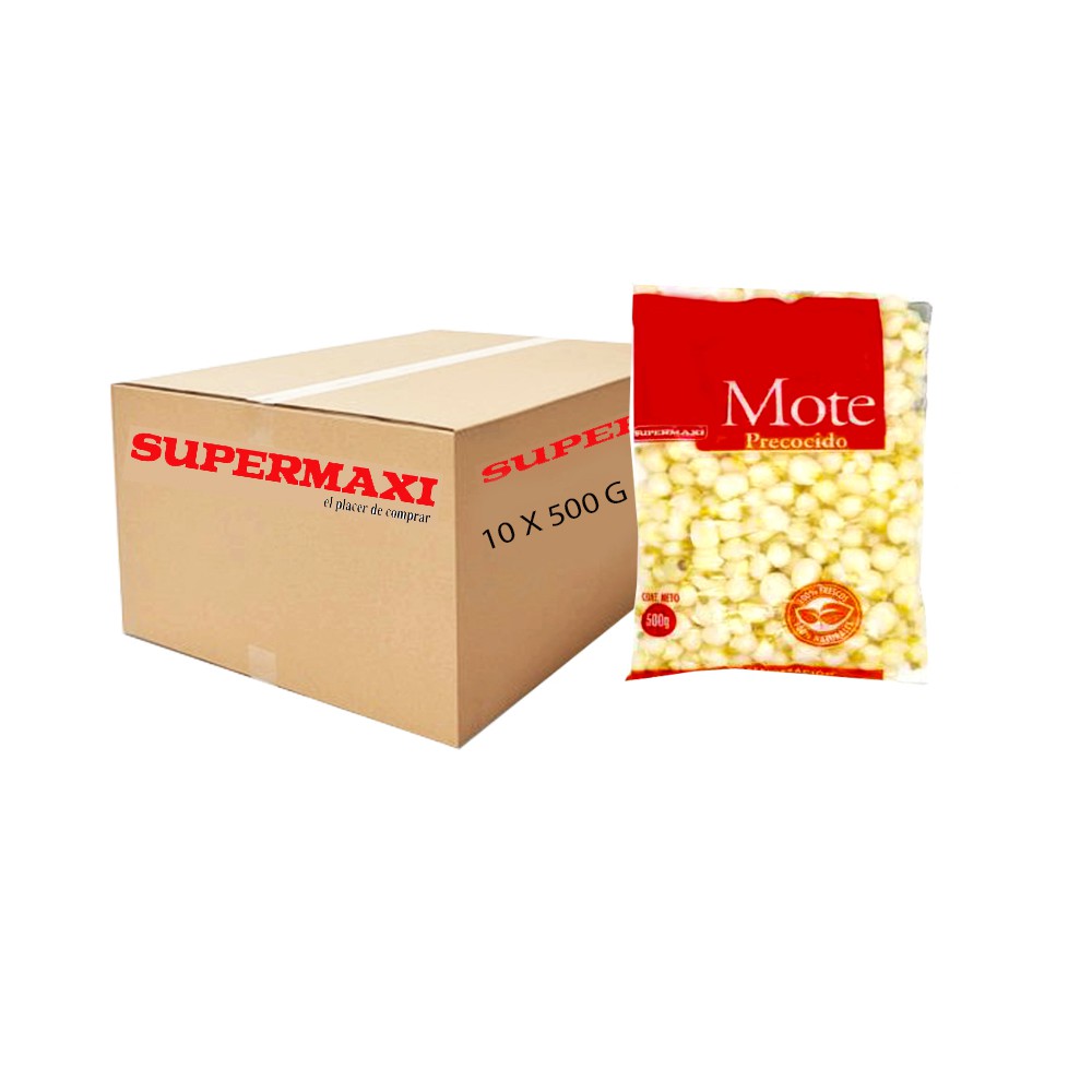 MOTE PRECOCIDO EMPACADO SUPERMAXI CAJA (10 X 500 G)