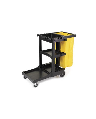 CARRO DE LIMPIEZA C/BOLSA VINIL AMARILLA RUBBERMAID FG617388BLA