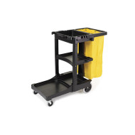 CARRO DE LIMPIEZA C/BOLSA VINIL AMARILLA RUBBERMAID FG617388BLA