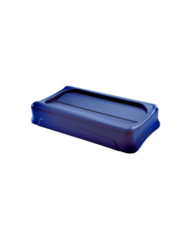 TAPA BASCULANTE SLIM JIM AZUL RUBBERMAID FG267360BLUE