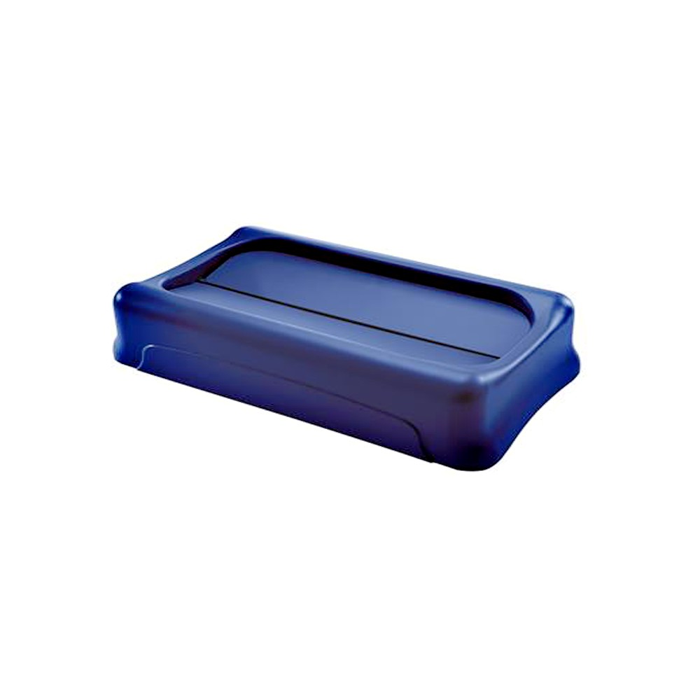 TAPA BASCULANTE SLIM JIM AZUL RUBBERMAID FG267360BLUE