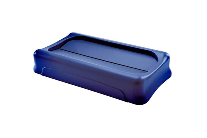 TAPA BASCULANTE SLIM JIM AZUL RUBBERMAID FG267360BLUE