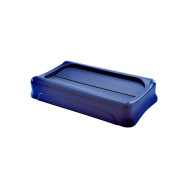 TAPA BASCULANTE SLIM JIM AZUL RUBBERMAID FG267360BLUE