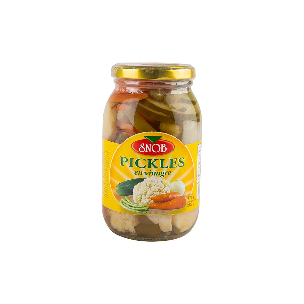 PICKLES EN VINAGRE SNOB 470 G