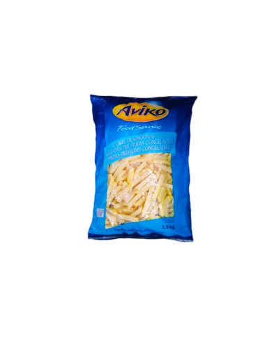 PAPAS FRITAS PRECOCIDAS LISAS ULTRACONGELADAS AVIKO 2.5 KG (CALIBRE 11MM)