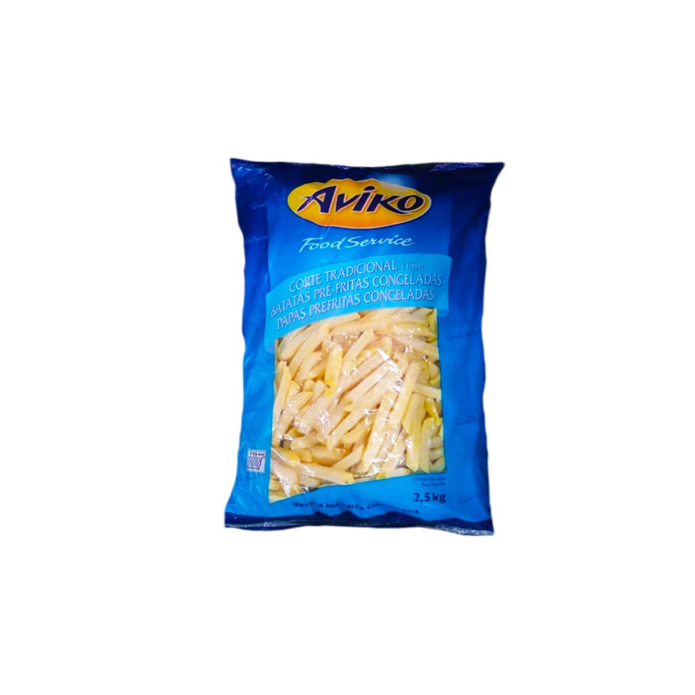 PAPAS FRITAS PRECOCIDAS LISAS ULTRACONGELADAS AVIKO 2.5 KG (CALIBRE 11MM)