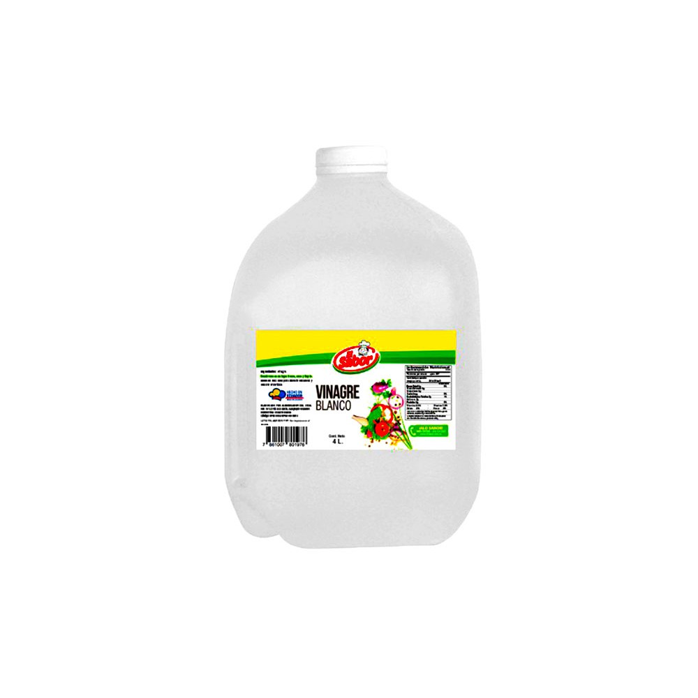 VINAGRE NATURAL EL SABOR 4 LT