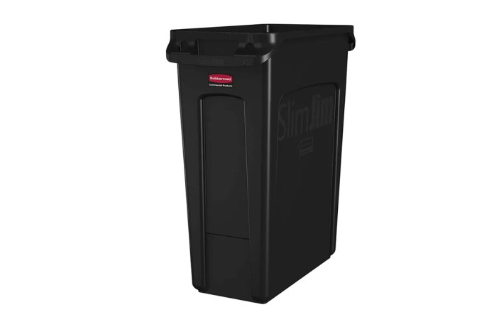 BASURERO SLIM JIM 87L NEGRO RUBBERMAID FG354060BLA