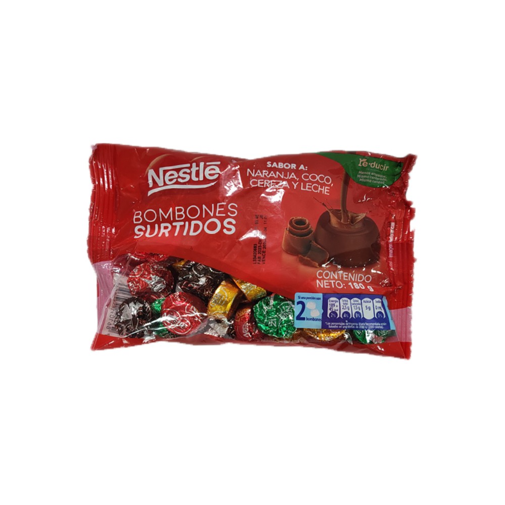 CHOCOLATE BOMBON SURTIDO NESTLE 180 G