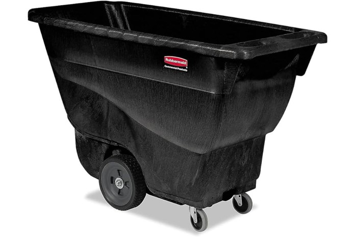 CONT DE BASURA BASCULANTE 850LB - TRABAJO PESADO RUBBERMAID FG9T1400BLA