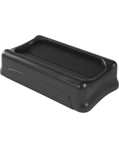 TAPA BASCULANTE SLIM JIM NEGRA RUBBERMAID FG267360BLA