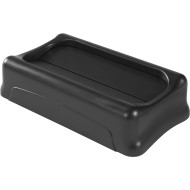 TAPA BASCULANTE SLIM JIM NEGRA RUBBERMAID FG267360BLA