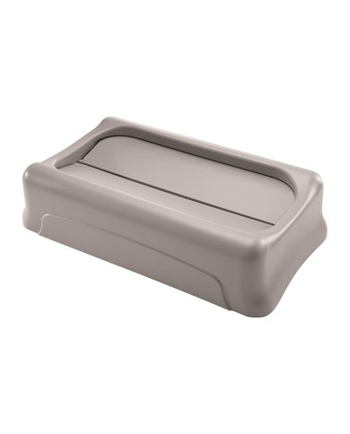 TAPA BASCULANTE SLIM JIM GRIS RUBBERMAID FG267360GRAY