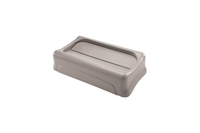 TAPA BASCULANTE SLIM JIM GRIS RUBBERMAID FG267360GRAY