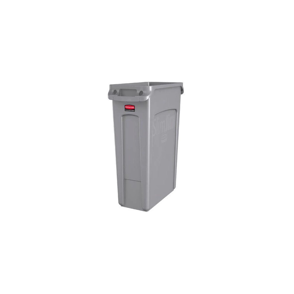 BASURERO SLIM JIM 87L GRIS RUBBERMAID FG354060GRAY