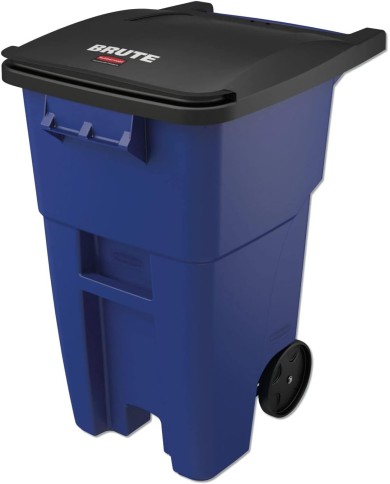 CONTENEDOR PARA BASURA MOVIL BRUTE AZUL 189LT RUBBERMAID FG9W2700BLUE