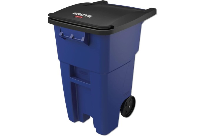 CONTENEDOR PARA BASURA MOVIL BRUTE AZUL 189LT RUBBERMAID FG9W2700BLUE