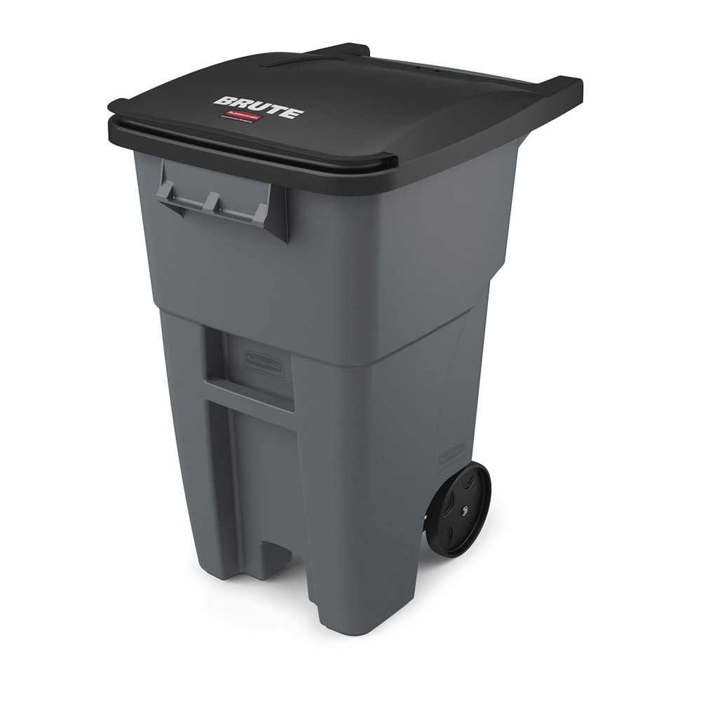 CONTENEDOR PARA BASURA MOVIL BRUTE GRIS 189LT RUBBERMAID FG9W2700GRAY