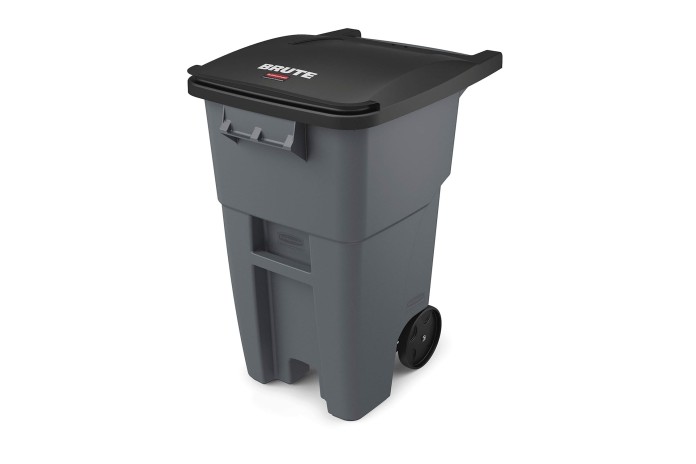 CONTENEDOR PARA BASURA MOVIL BRUTE GRIS 189LT RUBBERMAID FG9W2700GRAY