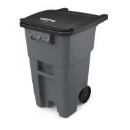 CONTENEDOR PARA BASURA MOVIL BRUTE GRIS 189LT RUBBERMAID FG9W2700GRAY