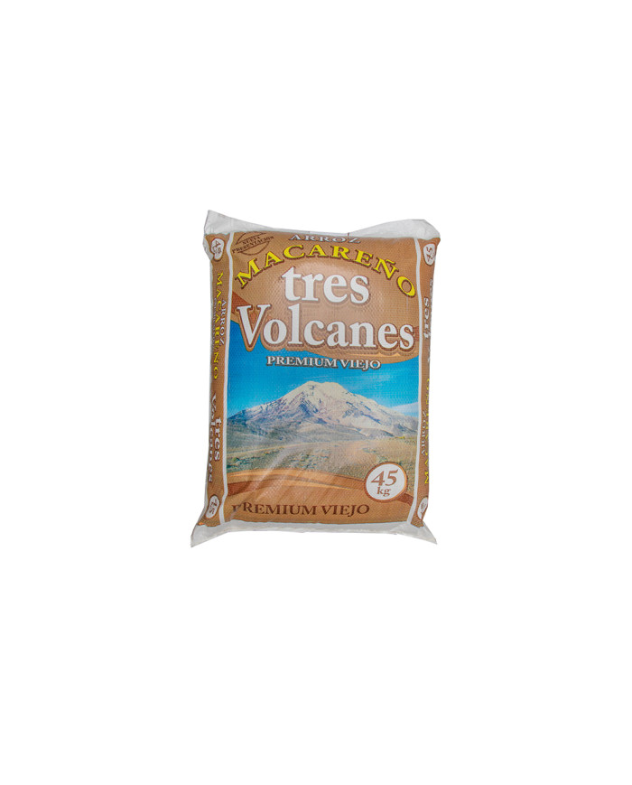 ARROZ MACAREÑO TRES VOLCANES 45 KG