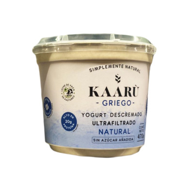 YOGURT GRIEGO NATURAL KAARU CAJA (6 X 470 G)