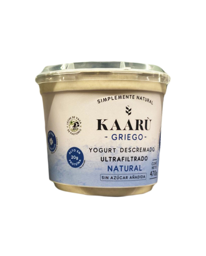 YOGURT GRIEGO NATURAL KAARU CAJA (6 X 470 G)