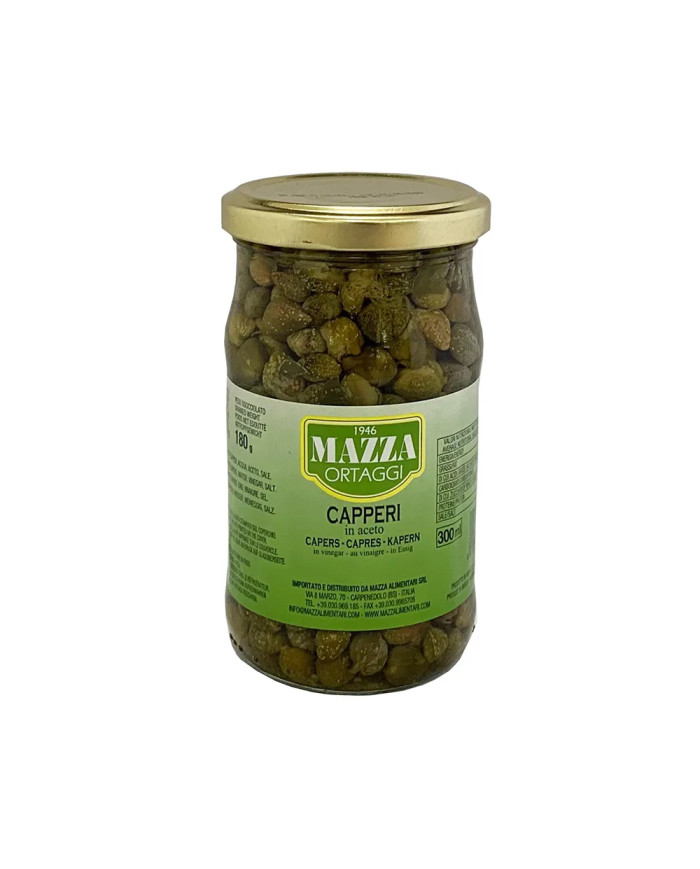 ALCAPARRAS EN VINAGRE VIDRIO MAZZA 280 GR