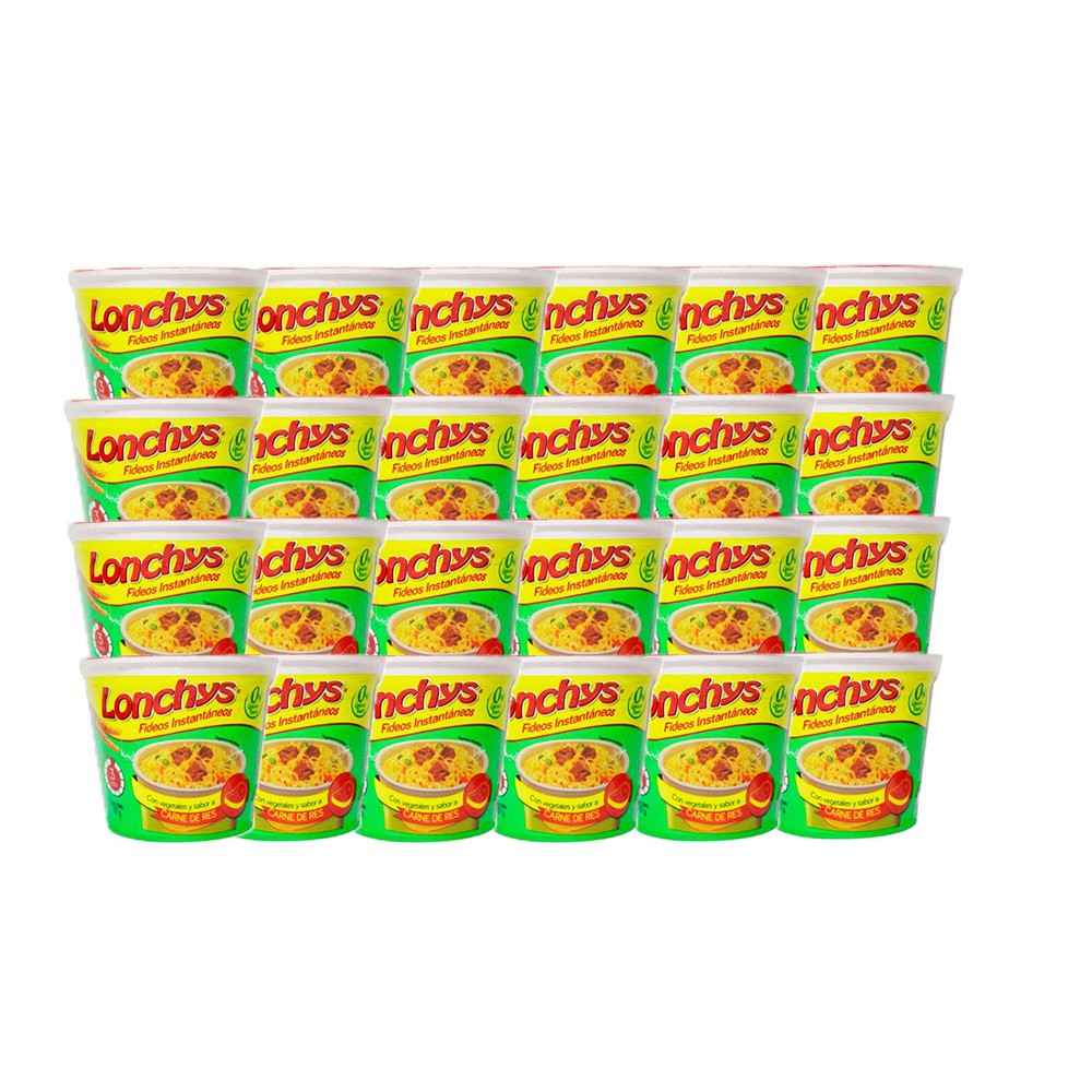 FIDEO CARNE INSTANTANEO LONCHYS CAJA (24 X 67 G)