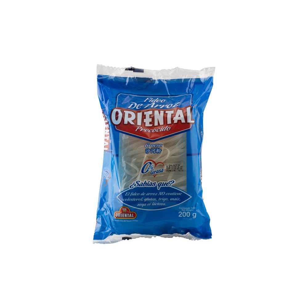 FIDEO DE ARROZ PRECOCIDO ORIENTAL 200 G