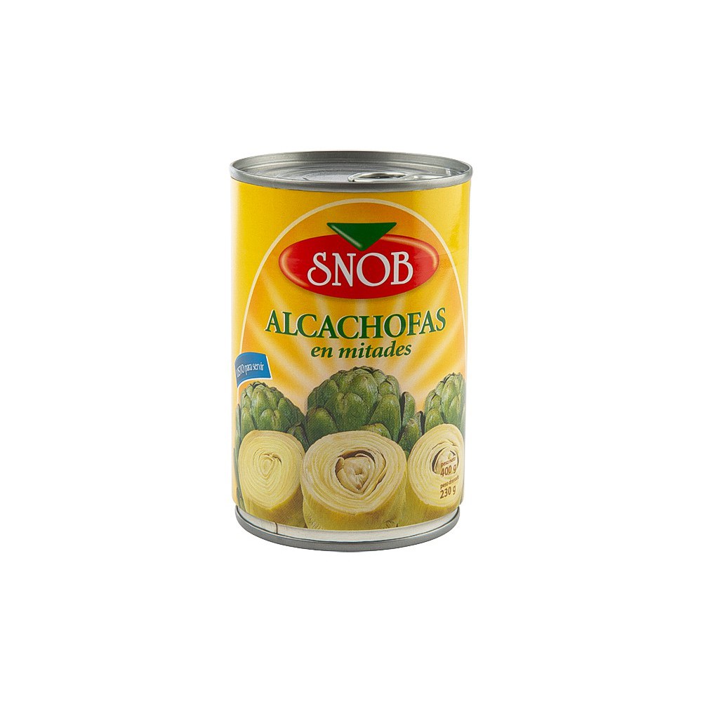 ALCACHOFA EN MITADES SNOB LATA 400 G