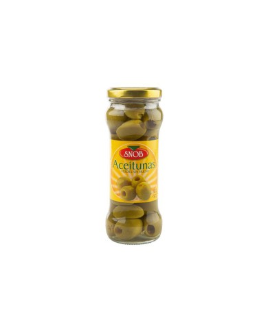 ACEITUNAS VERDES SIN HUESO SNOB 240 G